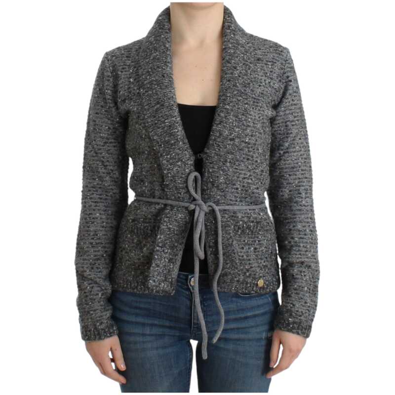 Cavalli Gray wool knitted cardigan, theFeinheit
