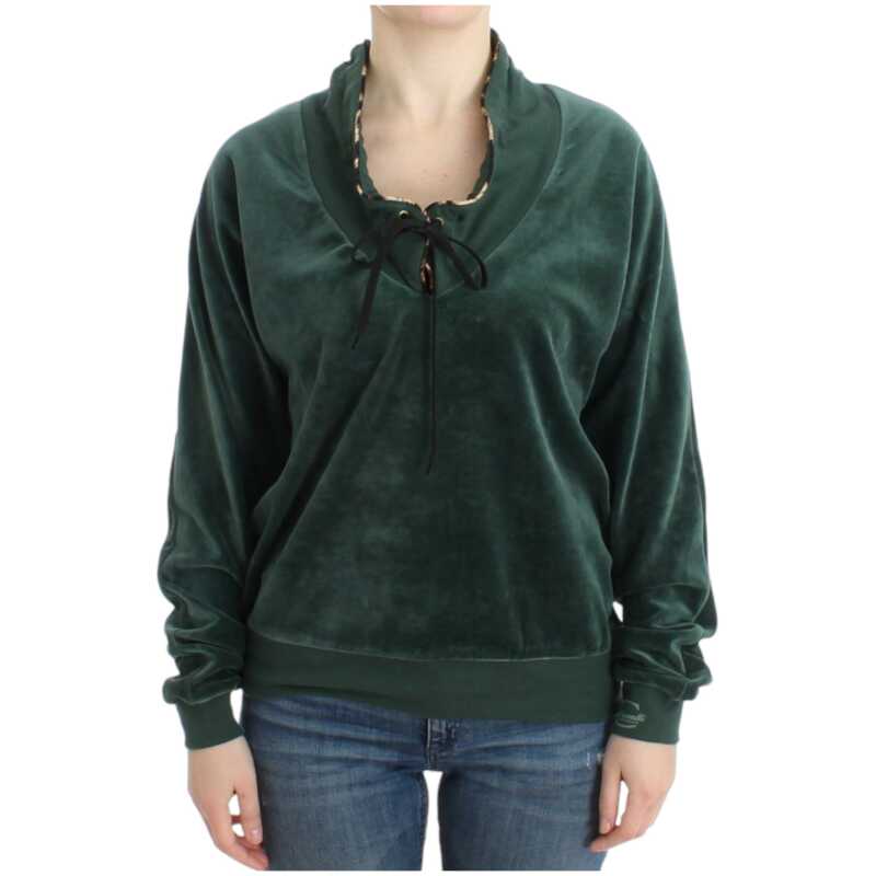 Cavalli Green velvet cotton sweater, theFeinheit