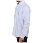 Cavalli Elegant Light Blue Italian Cotton Shirt