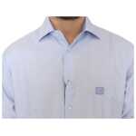 Cavalli Elegant Light Blue Italian Cotton Shirt 4