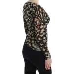 Cavalli Elegant Multicolor V Neck Wool Jumper 3