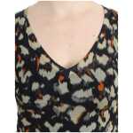 Cavalli Elegant Multicolor V Neck Wool Jumper 4