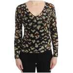 Cavalli Elegant Multicolor V Neck Wool Jumper 7