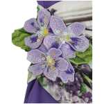 Cavalli Elegant Purple Floral Jersey Dress 7