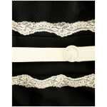 Cavalli Elegant Sheath Lace Dress In Black And Beige 4