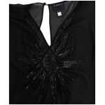 Cavalli Elegant Sheer Black Silk Blouson Dress 6