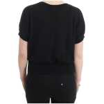 Cavalli Elegant Short Sleeved Black Jumper 2