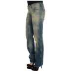 Cavalli Elegant Slim Bootcut Blue Jeans