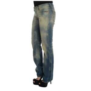 Cavalli Elegant Slim Bootcut Blue Jeans