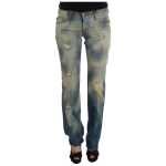 Cavalli Elegant Slim Bootcut Blue Jeans 8