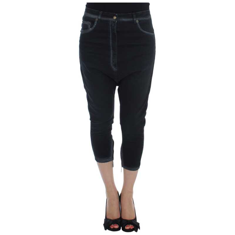 Cavalli Blue Cotton Stretch Baggy Relax Jeans, theFeinheit