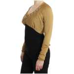 Cavalli Embellished Gold Shimmer Shrug