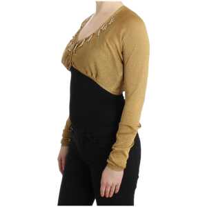 Cavalli Embellished Gold Shimmer Shrug