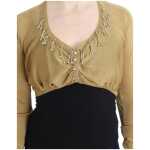 Cavalli Embellished Gold Shimmer Shrug 4