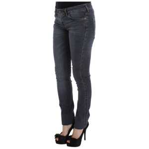 Cavalli Slim Fit Green Diamond Blue Wash Jeans