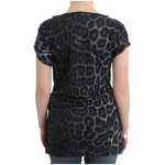 Cavalli Sultry Leopard V Neck Modal Top 2