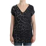 Cavalli Sultry Leopard V Neck Modal Top 7