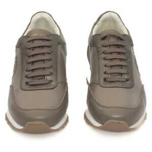 Cerruti 1881 Beige Cowhide Women Sneaker