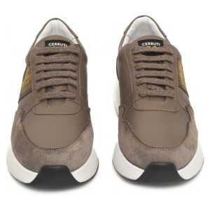 Cerruti 1881 Beige Leather Women Sneaker