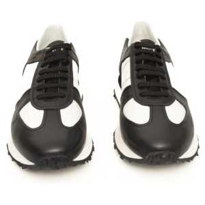 Cerruti 1881 Black Calfskin Men Sneaker
