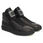 Cerruti 1881 Black Calfskin Men Sneaker 6