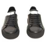 Cerruti 1881 Black Cowhide Men Sneaker