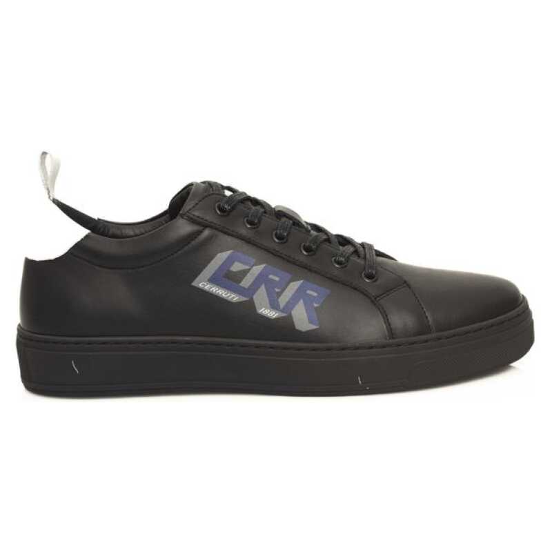 Cerruti 1881 Black Cowhide Men Sneaker, theFeinheit