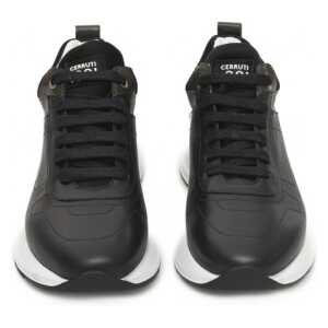 Cerruti 1881 Black Cowhide Women Sneaker