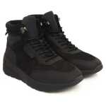 Cerruti 1881 Black Leather Men Sneaker 2