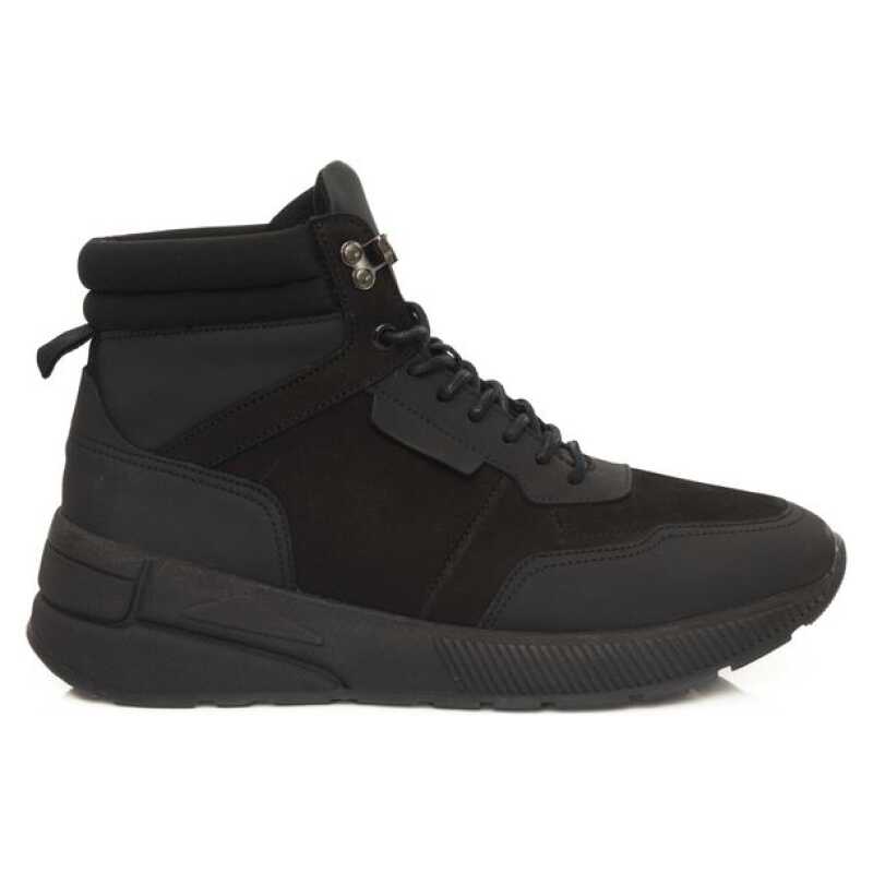 Cerruti 1881 Black Leather Men Sneaker, theFeinheit