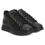 Cerruti 1881 Black Leather Women Sneaker 2