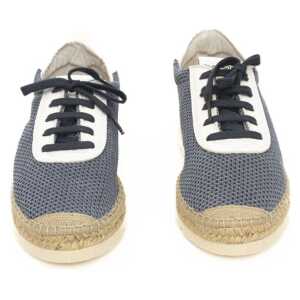 Cerruti 1881 Blue Calfskin Men Sneaker