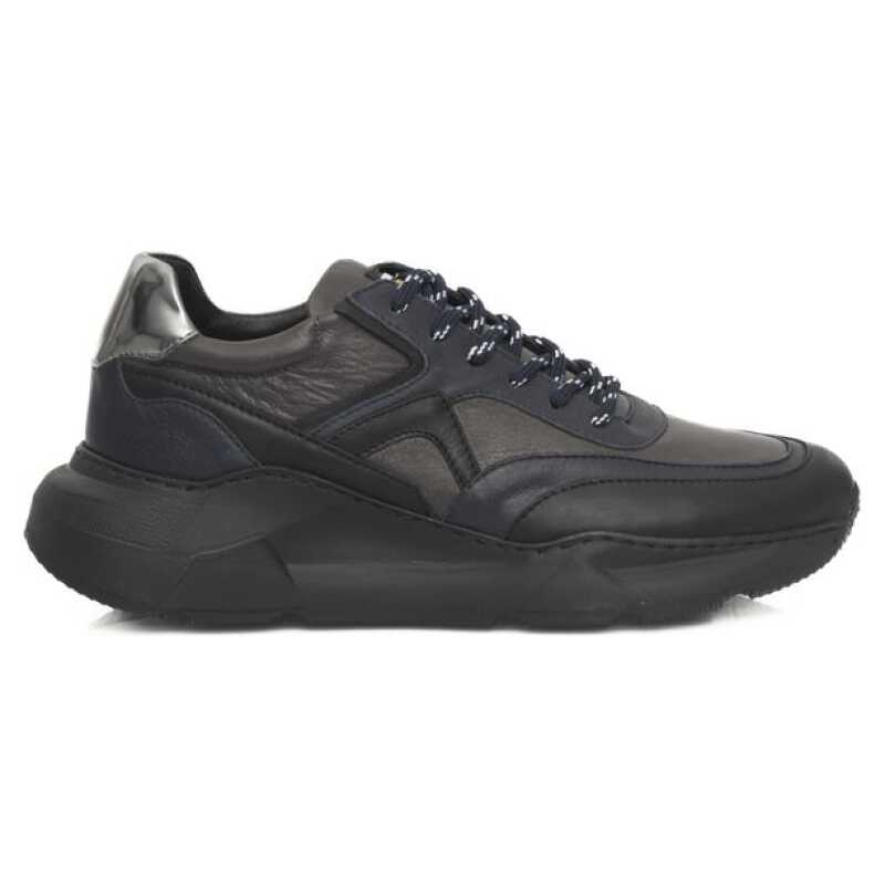 Cerruti 1881 Blue Cowhide Men Sneaker, theFeinheit