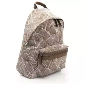 Cerruti 1881 Brown Leather Men Backpack