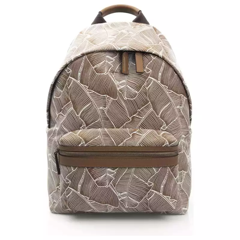 Cerruti 1881 Brown Leather Men Backpack, theFeinheit