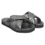 Cerruti 1881 Gray Lambskin Women Sandal 2