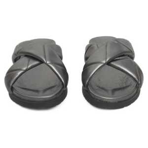 Cerruti 1881 Gray Lambskin Women Sandal
