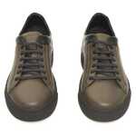 Cerruti 1881 Green Cowhide Men Sneaker