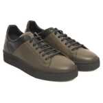 Cerruti 1881 Green Cowhide Men Sneaker 2