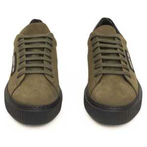Cerruti 1881 Green Cowhide Men Sneaker 5