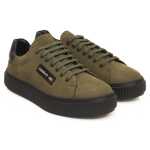 Cerruti 1881 Green Cowhide Men Sneaker 6