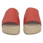 Cerruti 1881 Red Calfskin Women Sandal