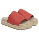 Cerruti 1881 Red Calfskin Women Sandal 2