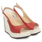 Cerruti 1881 Red Calfskin Women Sandal 6