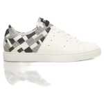 Cerruti 1881 White Calfskin Men Sneaker