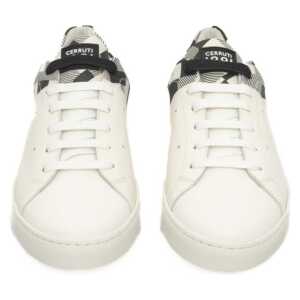 Cerruti 1881 White Calfskin Men Sneaker 2