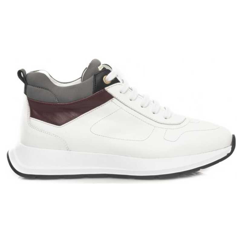 Cerruti 1881 White Leather Women Sneaker, theFeinheit