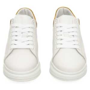 Cerruti 1881 White Leather Women Sneaker 5
