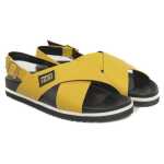 Cerruti 1881 Yellow Calfskin Women Sandal 2