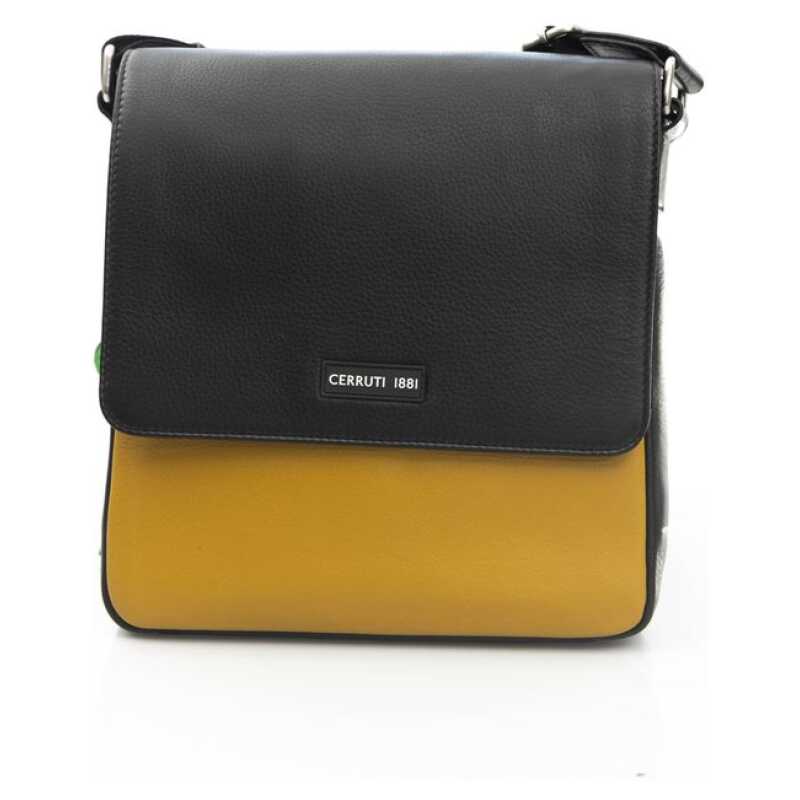 Cerruti 1881 Yellow Leather Women Crossbody Bag, theFeinheit